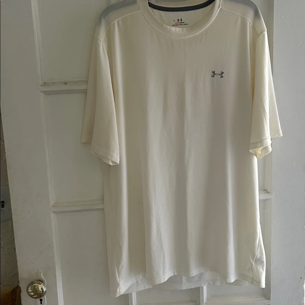 Under Armour Off-White Tee with Logo